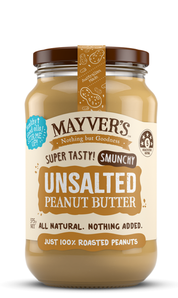 Mayvers-Peanut Butter-Unsalted-375g
