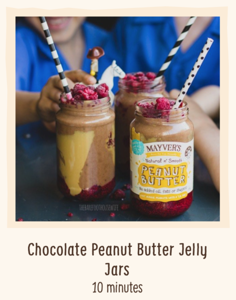 Healthy Chocolate Peanut Butter Jelly Smoothie