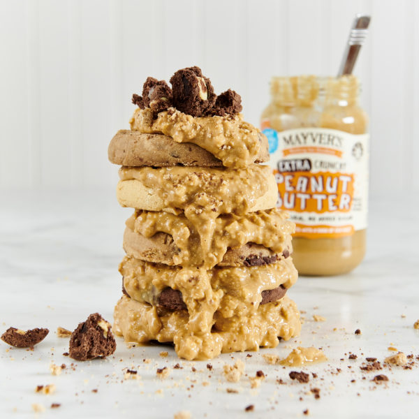 Extra Crunchy Peanut Butter Cookie Tower