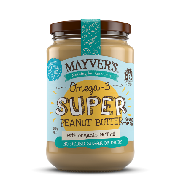 Mayvers-Super peanut butter-Omega-3-280g