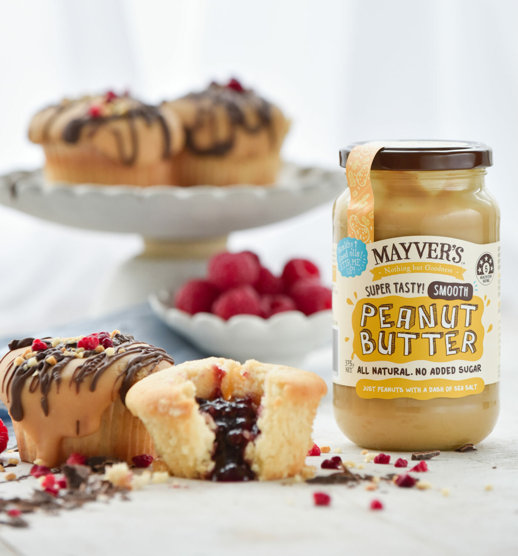 Mayvers - Peanut Butter and Jam Cupcakes