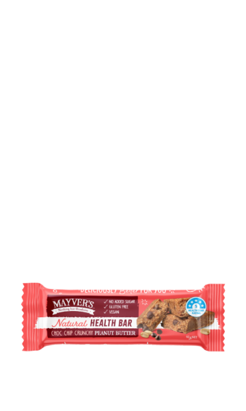 Mayver’s Choc Chip Crunchy Peanut Butter Natural Health Bars