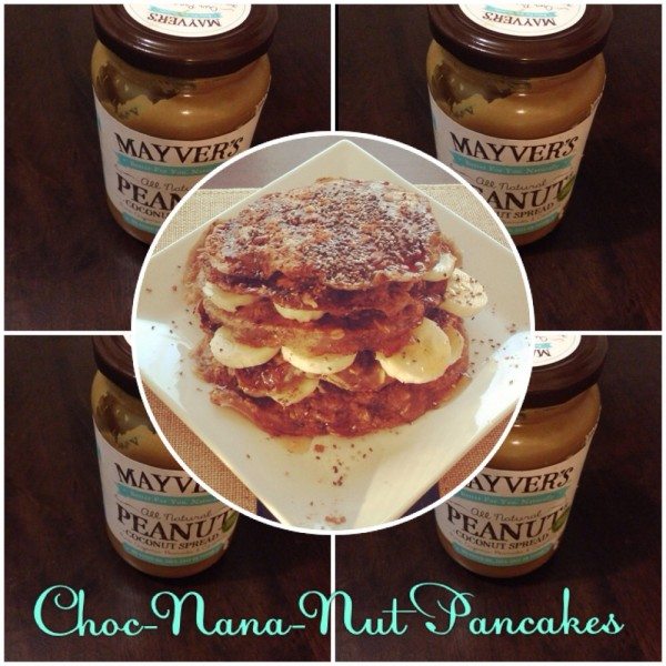 Choc-nana-Nut Pancakes!